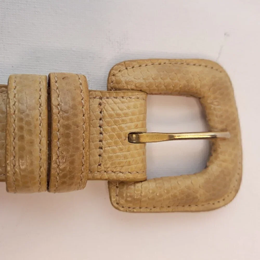 Joan & David Calfskin Leather Belt Sz S